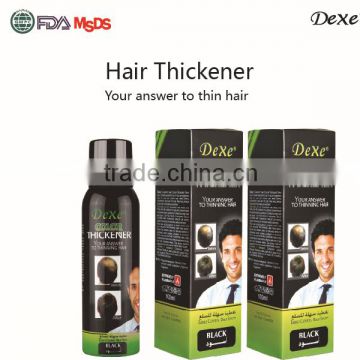 hair thickening dexe hair building fibers with high profit margin hot sale product of hair thickener spray