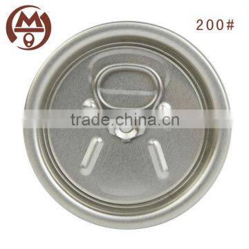 200# partial open easy open peel off end aluminum beverage can cover