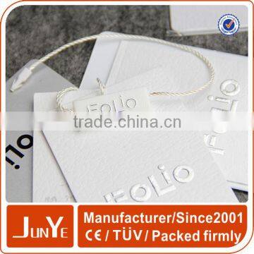 Fancy Paper Embossing Clothing Paper Label Hang Tags photo-2
