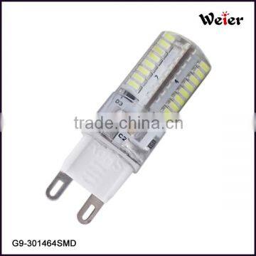 Hot sale! 220-240V AV RA>80 G9 Silicon 3014 Led 3W 64SMD