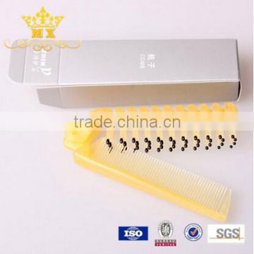 folding hair plastic comb