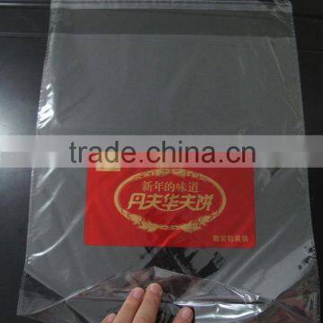 Plastic bopp cello bag with self adhesive flap and bottom gusset