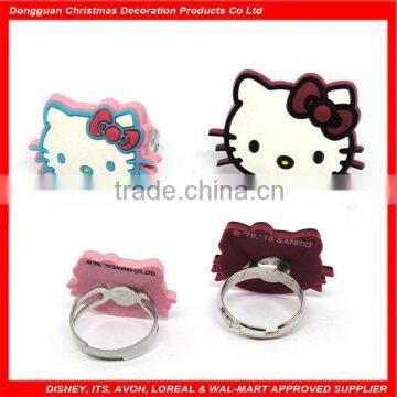 lovely cat shape children ring jewelry, children's gift