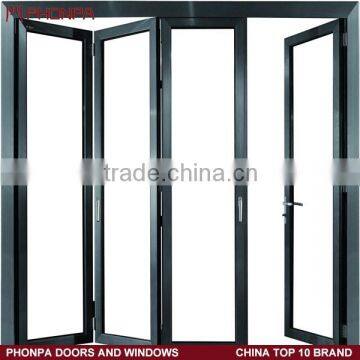 House plans cheap price folding door aluminum alloy power coating door