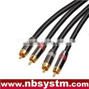 Assembly Type Audio Cable 2xRCA Plug to 2xRCA Plug