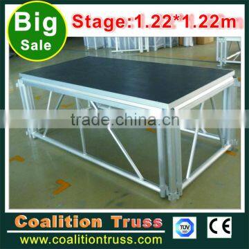 Hot China factory aluminum frame adjustable portable stage                        
                                                Quality Choice