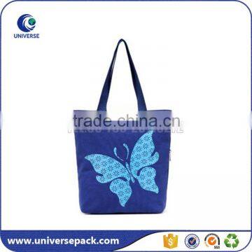 blue cotton bags with butterfly for shopping                        
                                                                                Supplier's Choice