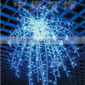 Long lifespan 3D decor motif for firework night light