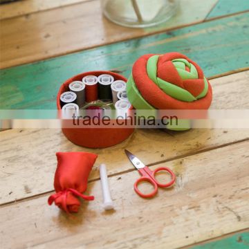 135011611 smart design sewing box with flower shape pin cushion