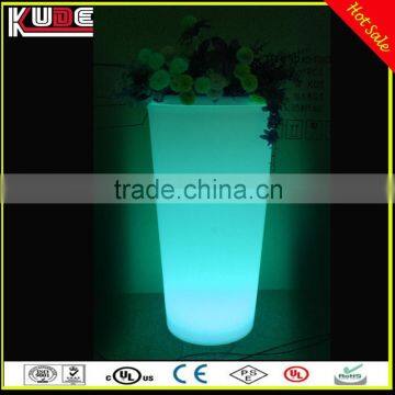 energy saving LED round flowerpot / lighting round flowervas /lighted round flowervase