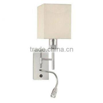 led wall light with fabric