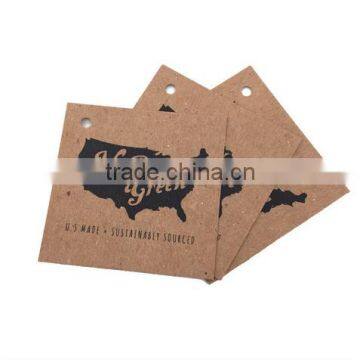 Wholesale Cardboard Labels Clothing paper hang tag for jeans & Garment Tags