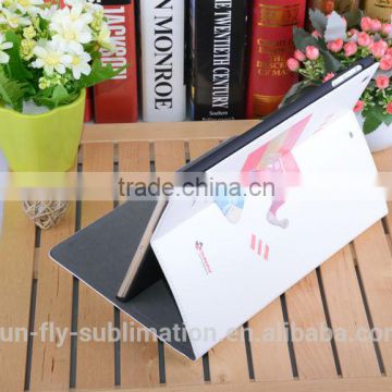 Leather phone case, dye sublimation cases, Sublimation Leather Flip Cover for iPad Air, Mobile phone cae