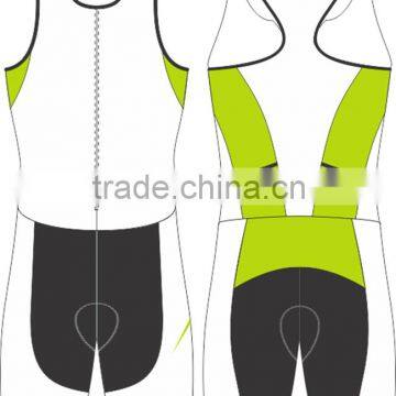 Sublimation Flatlock Short Triathlon Sleeveless Suit Waterproof Sleeveless Tri Suit