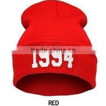 Custom winter hat knitted hat with your logo embroidery cheap price