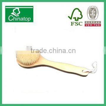 Full Body Natural Bristle Brush Bath Scrubber Back Brush WBB001