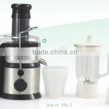 Home Kitchen Appliances 3 in 1 Multifunctional Electric Stainless Steel Juicer