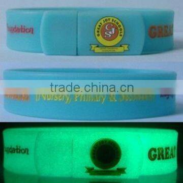 Glow in Dark Usb, Silicone Bracelets Usb, Full Bulk Usb