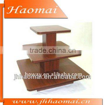 3 Tier Square Clothing Table,clothing display table,square wooden table,tiered display table