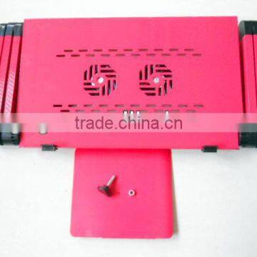 GX-07 Adjustable Aluminum Stackable Portable Laptop Table/desk With USB Fan photo-6