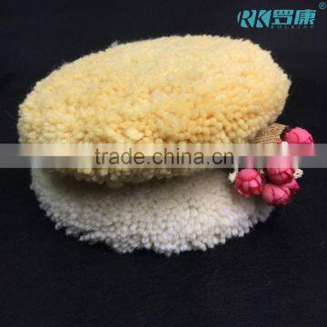 8" 100% top quality natural wool buffing pad for marble polishing