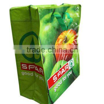 pp Woven Shopping Zipper Bags With Fruit