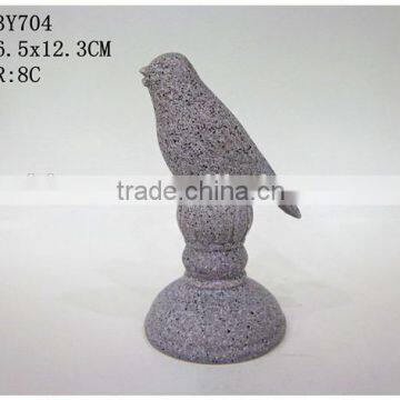 ceramic decoration bird on pillar wIth bird figurine