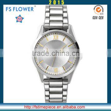 FS FLOWER - Quartz Watches 5 atm Water Resistant Stainless Steel Black Watch