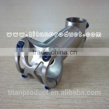 Titanium Bicycle Stem 31.8mm x 70/80/90/100/110/120mm(With Blue Titanium Bolts M5 x 16)