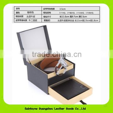 15025 2016 Top sale high quality PU leather gift set