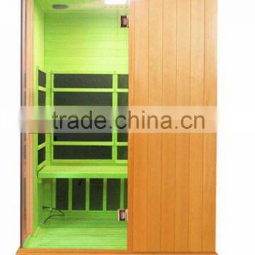 2 person far infrared sauna summerhouse wooden canada hemlock carbon nano heater