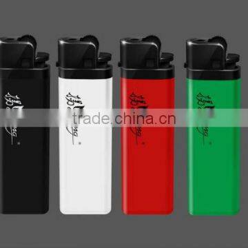 cheap bulk flint lighter,five solid color with logo,77mm,80mm