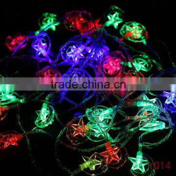 YQ14 Moon and stars LED Custom string lights outdoor