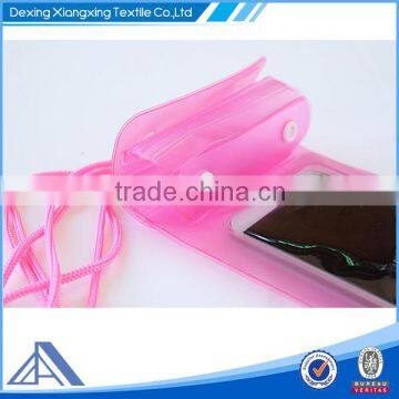 pink color waterproof pouch for swimming OEM/custom