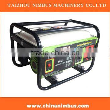 2.5kw power 2.5kva Portable Gasoline Generator for sale 2.3kw-2.5kw portable gasoline generator