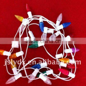 Flash C9 LED Strip Christmas Light String for garden, party and festivals