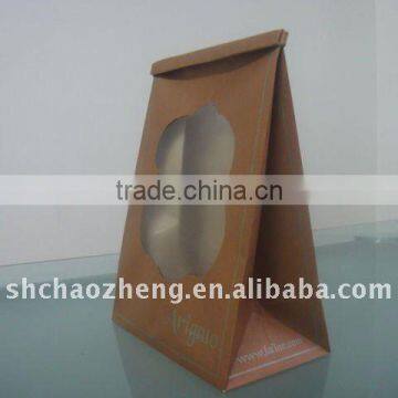 New style promotional Kraft Paper bags With tin-tie Closure