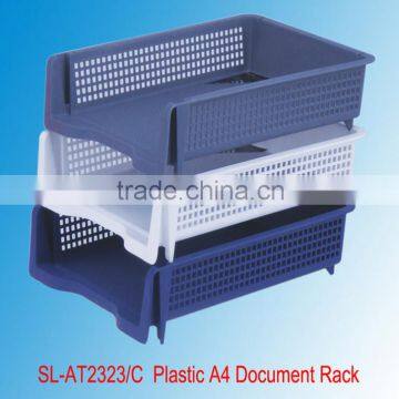 Plastic rack up free combination file box shelf A4 Document Tray