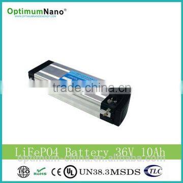 Various casing E-sweeper lifepo4 battery pack 36v 10ah