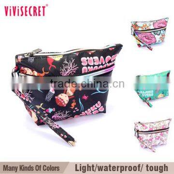 Vivisecret Two Zipper Big Size Brand Cosmetic Bag for Women OEM photo-4