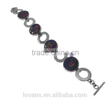 Man-made Opal Jewelry Fashion Bracelet Design For Jeweler