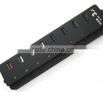 Super Speed 8 Port of Usb3.0 7 Port Hub With 1 DCP Charging Port photo-2