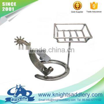 Home Decoration of Horse Spur Ashtray holder on Horseshoe Base