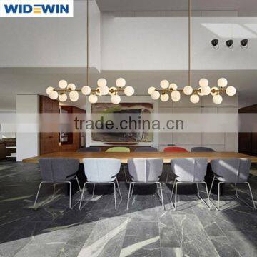 Model New Pendant Lamps Hotel Lobby Opal Glass Chandelier Lights photo-2