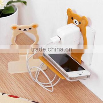 Cartoon design folding phone charging holder ,cell phone charging holder