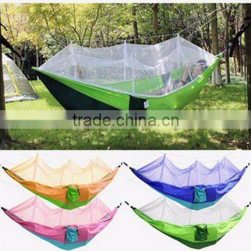 Outdoor Mosquito Net Double Hammock / Hanging Swing Bed / swing bed with mosquito net