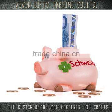 home decoration lucky pig ceramic personalized custom money box