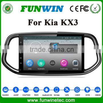 Quad Core Pure Android 4.4.2 For kia car stereo dvd KX3 HD 1024*600