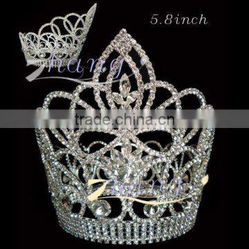 Large beauty design diamond wedding crown