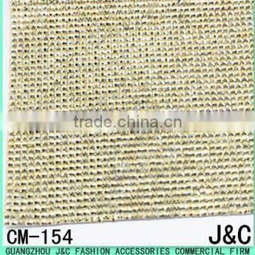 24 * 40mm Acrylic Gold Rhinestone Mesh photo-2